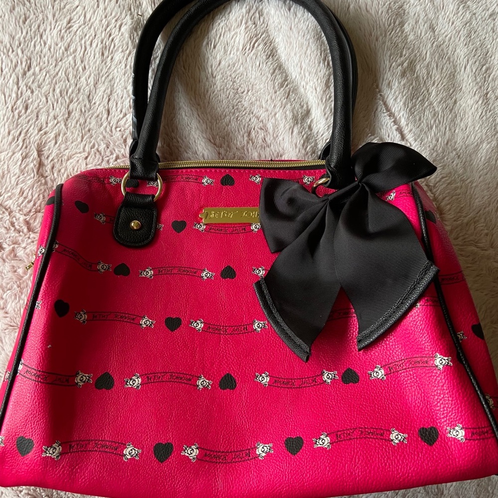 Hot Pink Betsy Johnson Tote Purse